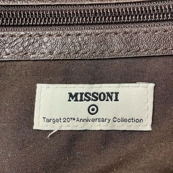 Missoni for Target 20th Anniversary Brown Chevron Large Shopping Tote Shoulder B - Picture 7 of 11